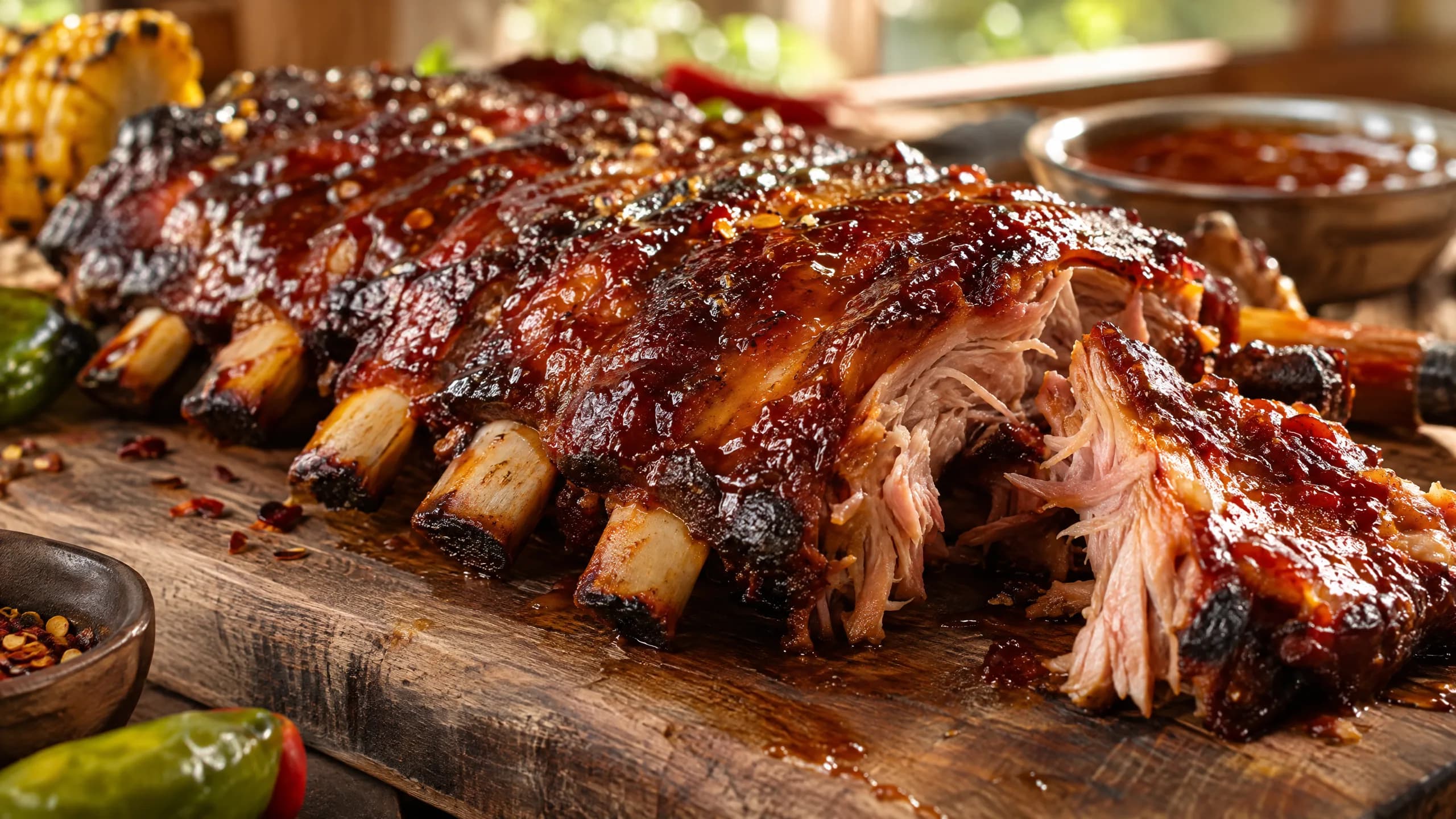 Costillas BBQ y Ahumadas