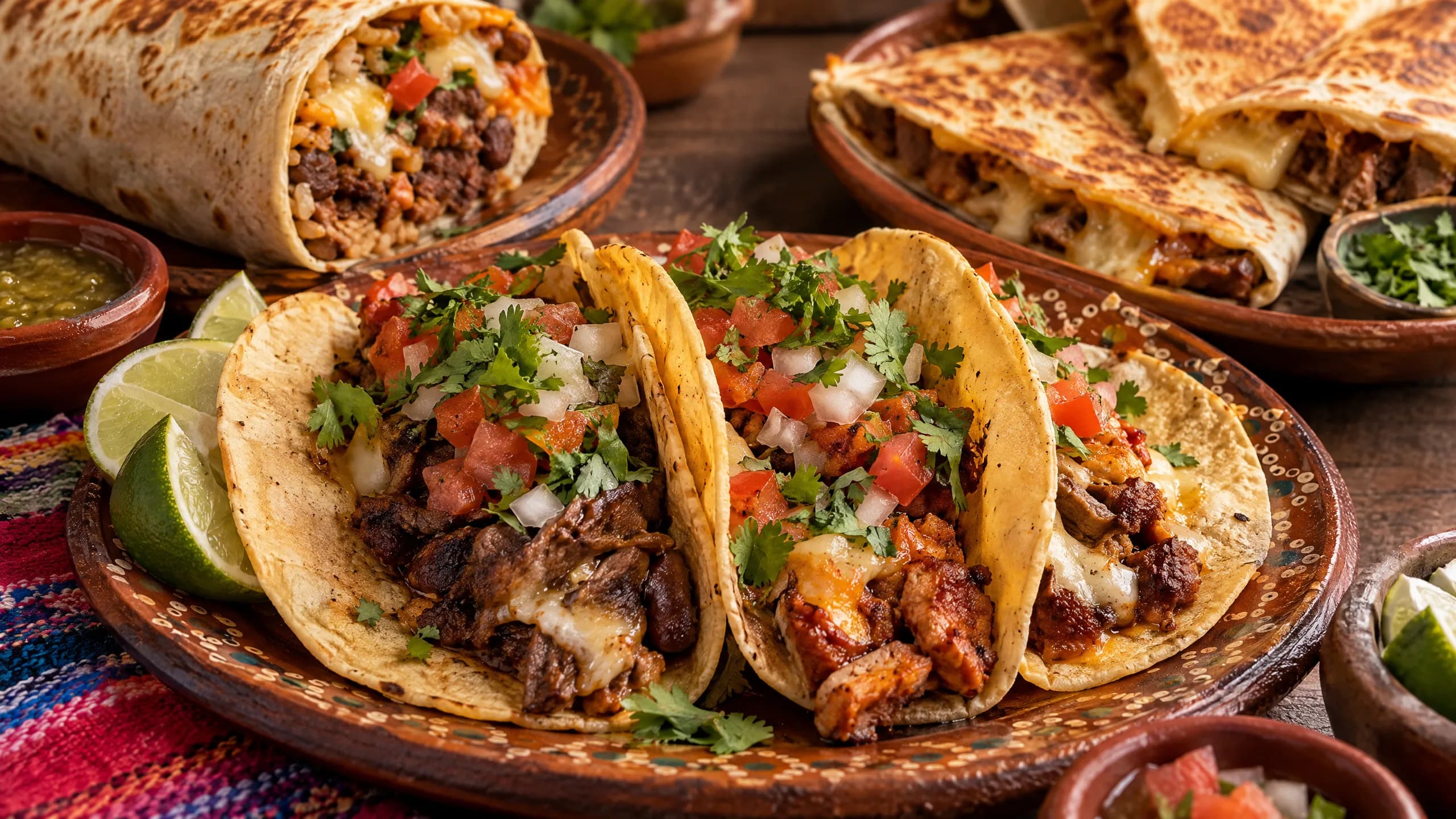 Tacos, Burritos y Quesadillas